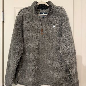Southern Shirt Company Gray Sherpa Quarter-Zip Pullover